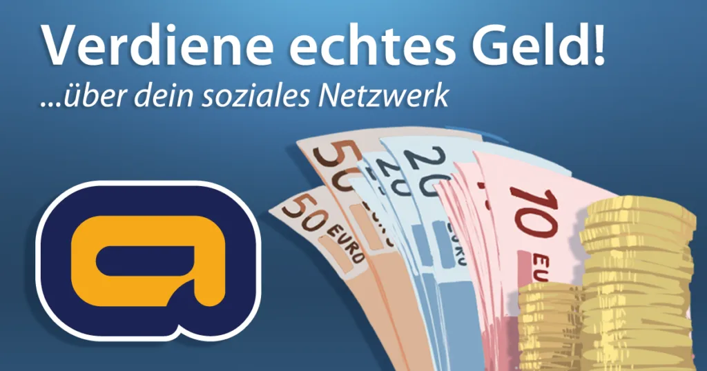 adklick Verdiene echtes Geld über dein soziales Netzwerk